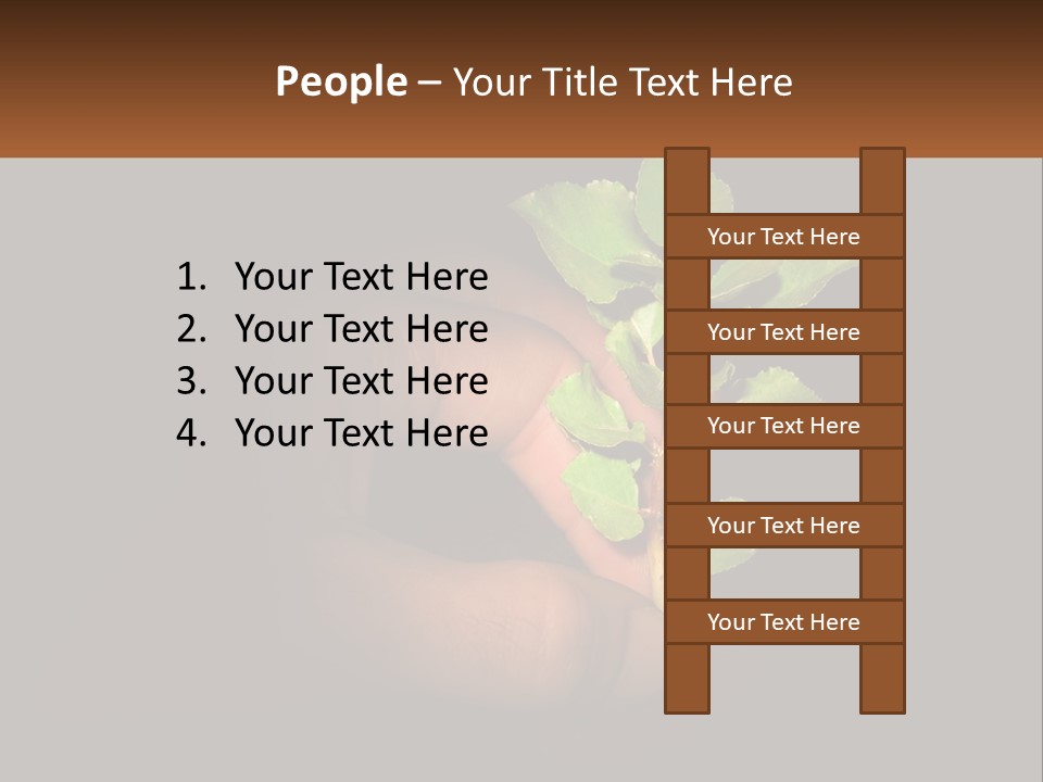 A Person Holding A Plant In Their Hand PowerPoint Template