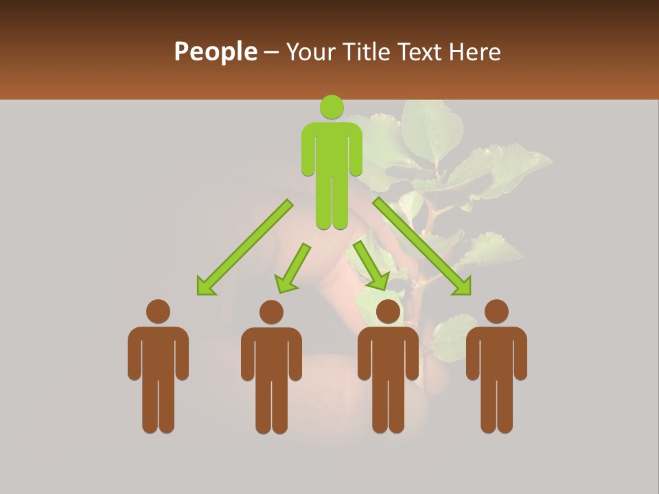 A Person Holding A Plant In Their Hand PowerPoint Template
