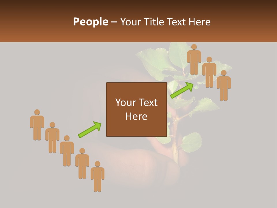 A Person Holding A Plant In Their Hand PowerPoint Template
