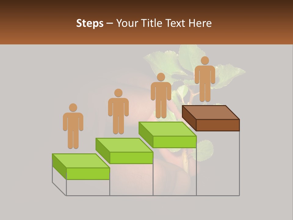 A Person Holding A Plant In Their Hand PowerPoint Template