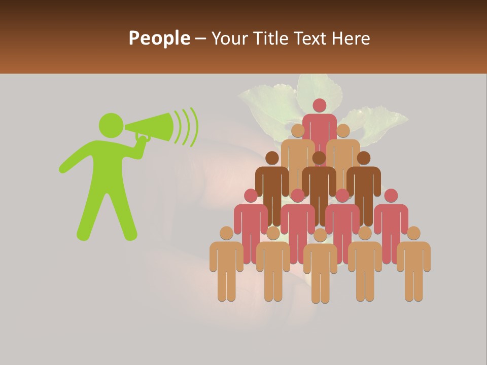 A Person Holding A Plant In Their Hand PowerPoint Template