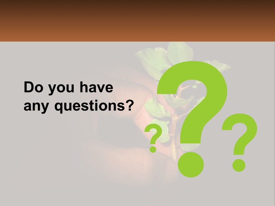 A Person Holding A Plant In Their Hand PowerPoint Template