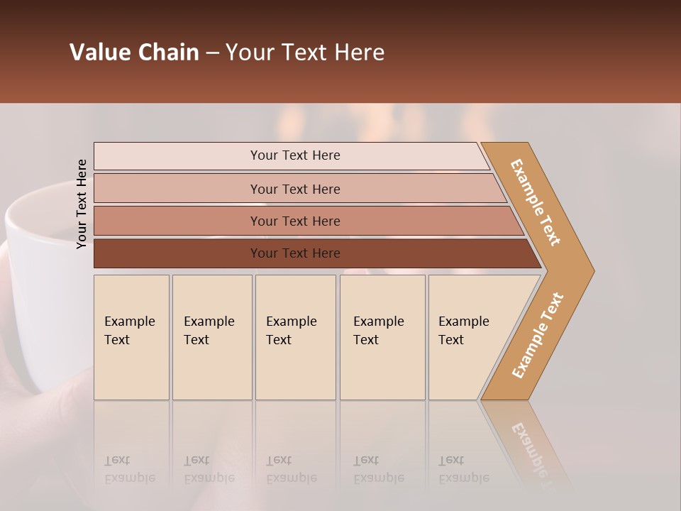 A Woman Holding A Cup Of Coffee In Her Hands PowerPoint Template