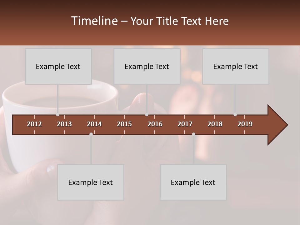 A Woman Holding A Cup Of Coffee In Her Hands PowerPoint Template