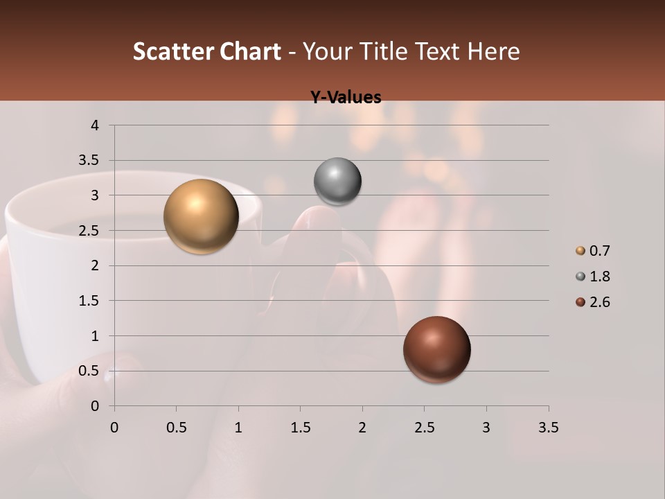 A Woman Holding A Cup Of Coffee In Her Hands PowerPoint Template