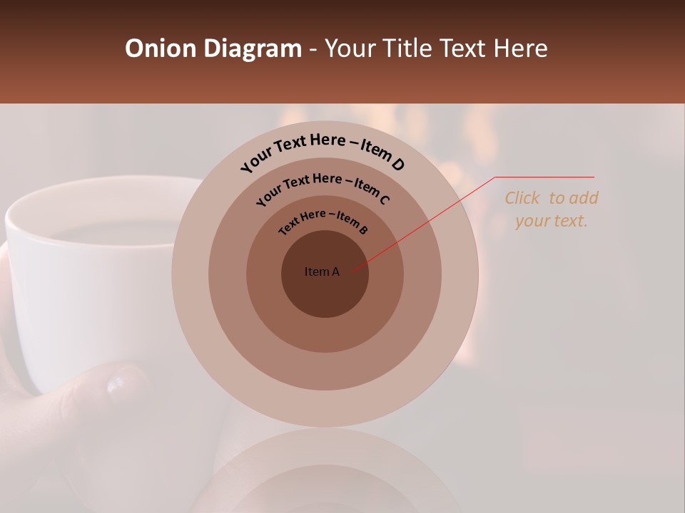 A Woman Holding A Cup Of Coffee In Her Hands PowerPoint Template