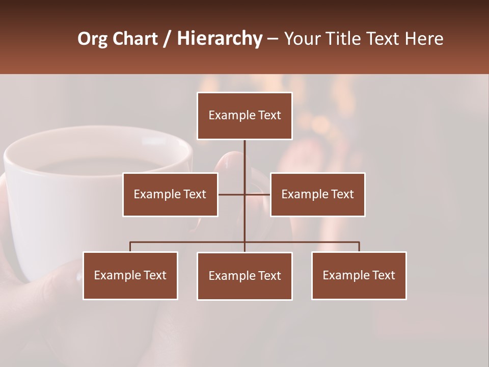 A Woman Holding A Cup Of Coffee In Her Hands PowerPoint Template