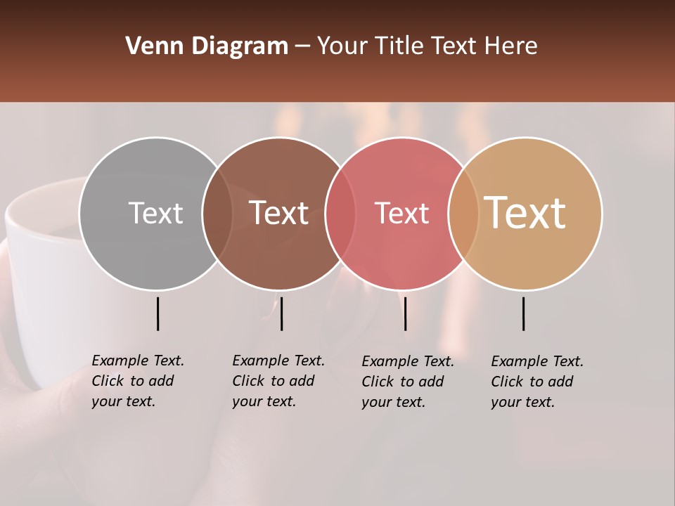 A Woman Holding A Cup Of Coffee In Her Hands PowerPoint Template