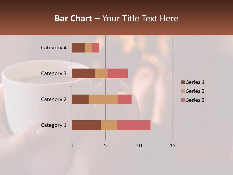 A Woman Holding A Cup Of Coffee In Her Hands PowerPoint Template