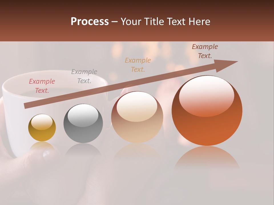 A Woman Holding A Cup Of Coffee In Her Hands PowerPoint Template