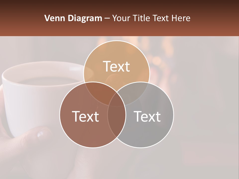 A Woman Holding A Cup Of Coffee In Her Hands PowerPoint Template