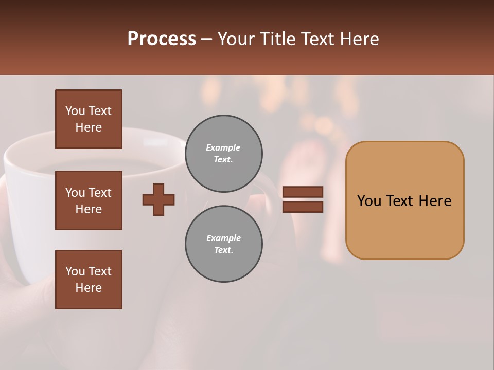 A Woman Holding A Cup Of Coffee In Her Hands PowerPoint Template