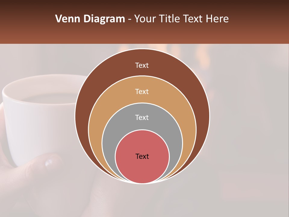 A Woman Holding A Cup Of Coffee In Her Hands PowerPoint Template