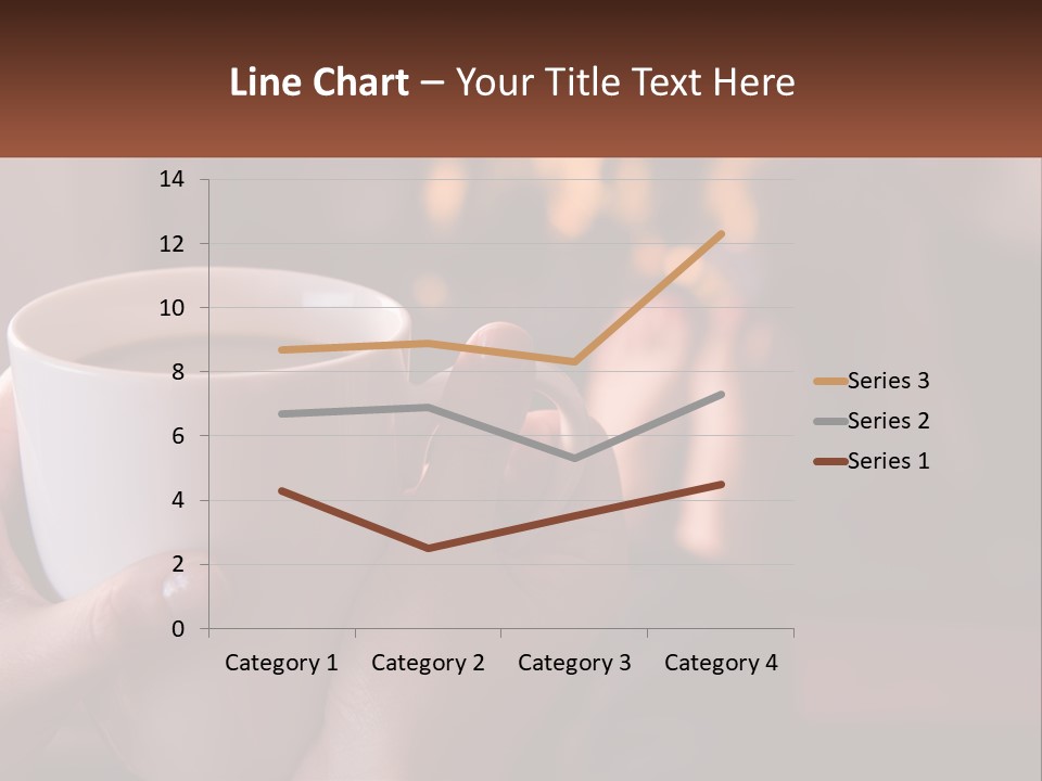 A Woman Holding A Cup Of Coffee In Her Hands PowerPoint Template