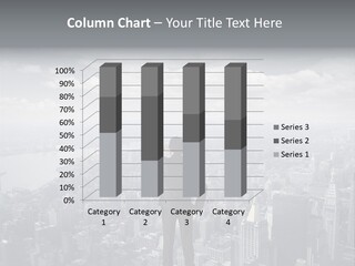 A Man Standing On Top Of A Tall Building PowerPoint Template