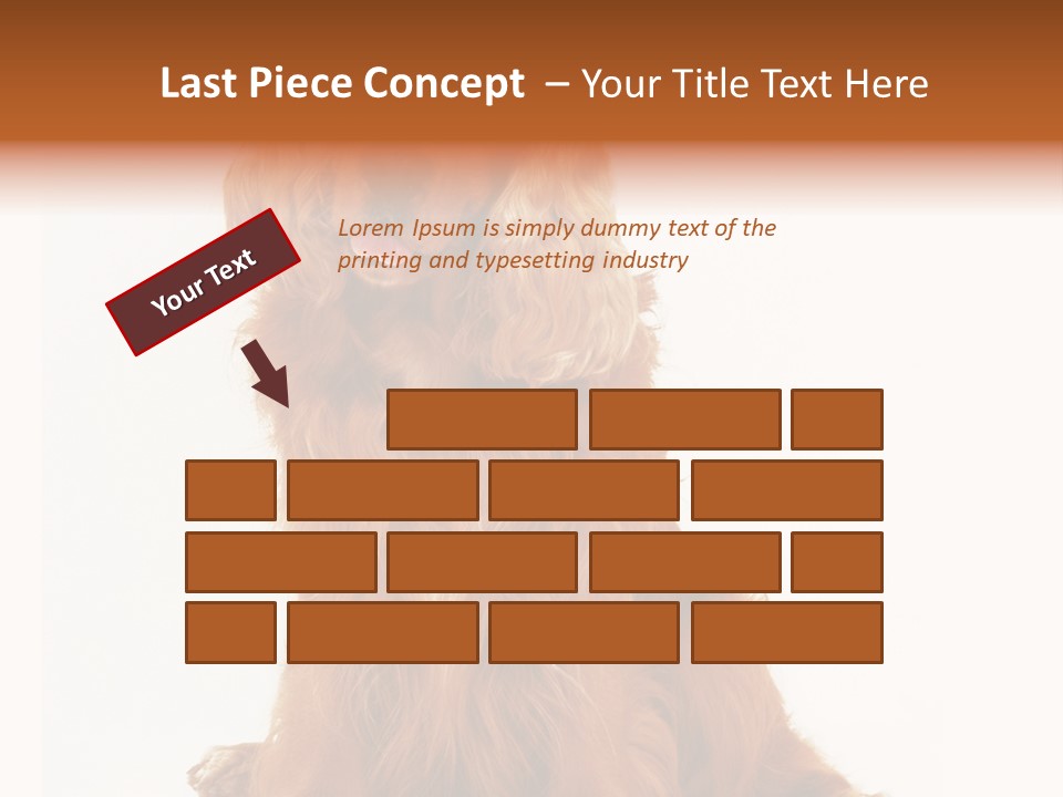 A Brown Dog Sitting On Top Of A White Floor PowerPoint Template