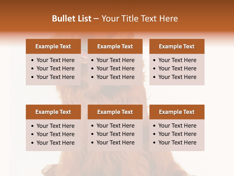 A Brown Dog Sitting On Top Of A White Floor PowerPoint Template