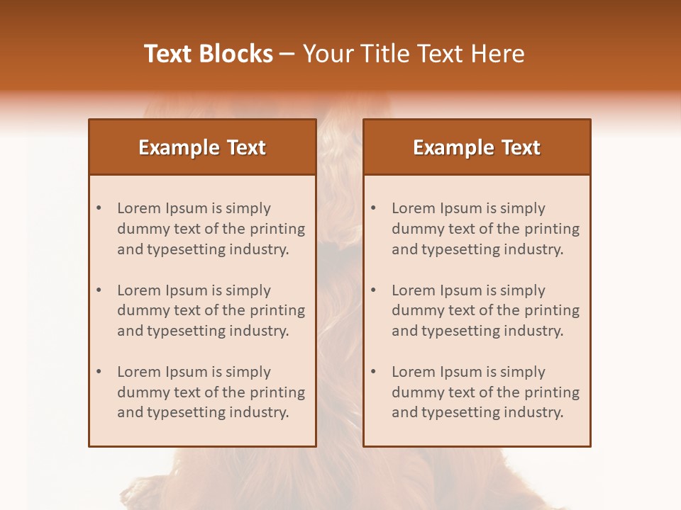A Brown Dog Sitting On Top Of A White Floor PowerPoint Template