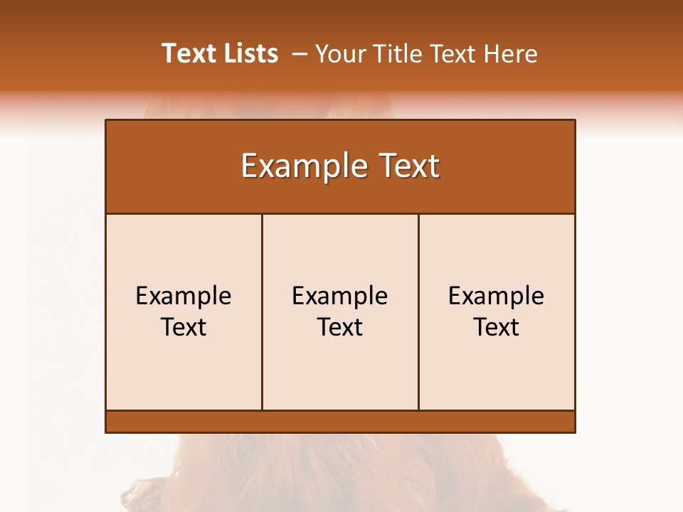 A Brown Dog Sitting On Top Of A White Floor PowerPoint Template