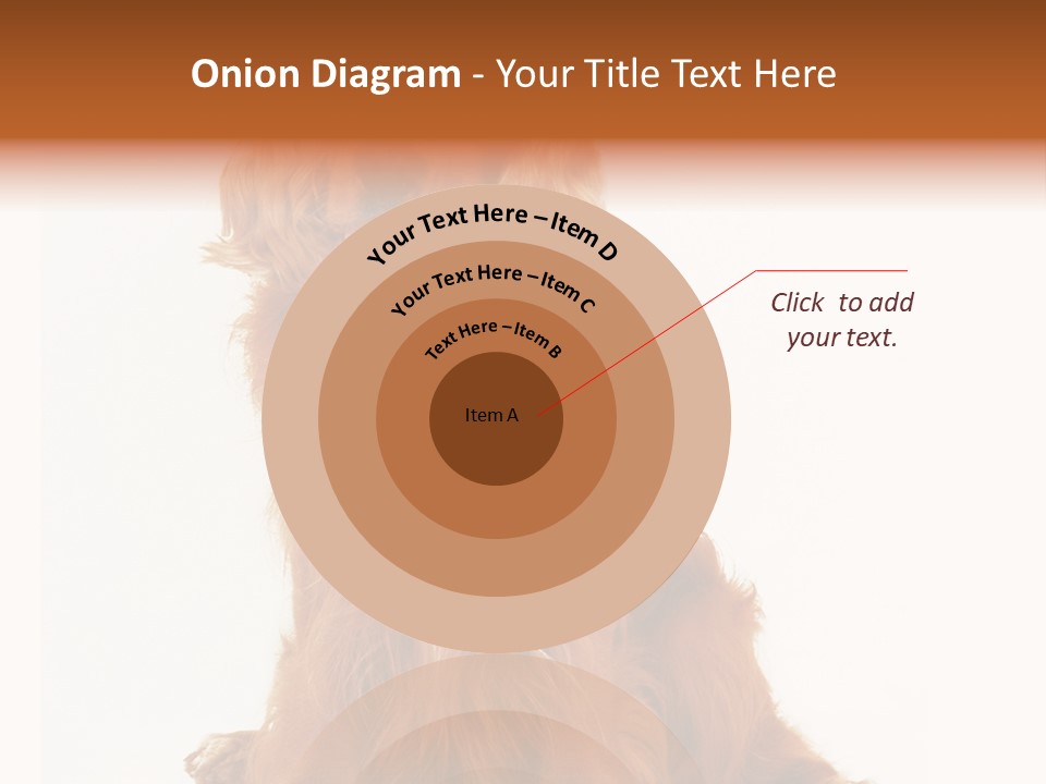 A Brown Dog Sitting On Top Of A White Floor PowerPoint Template