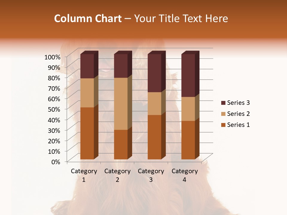 A Brown Dog Sitting On Top Of A White Floor PowerPoint Template