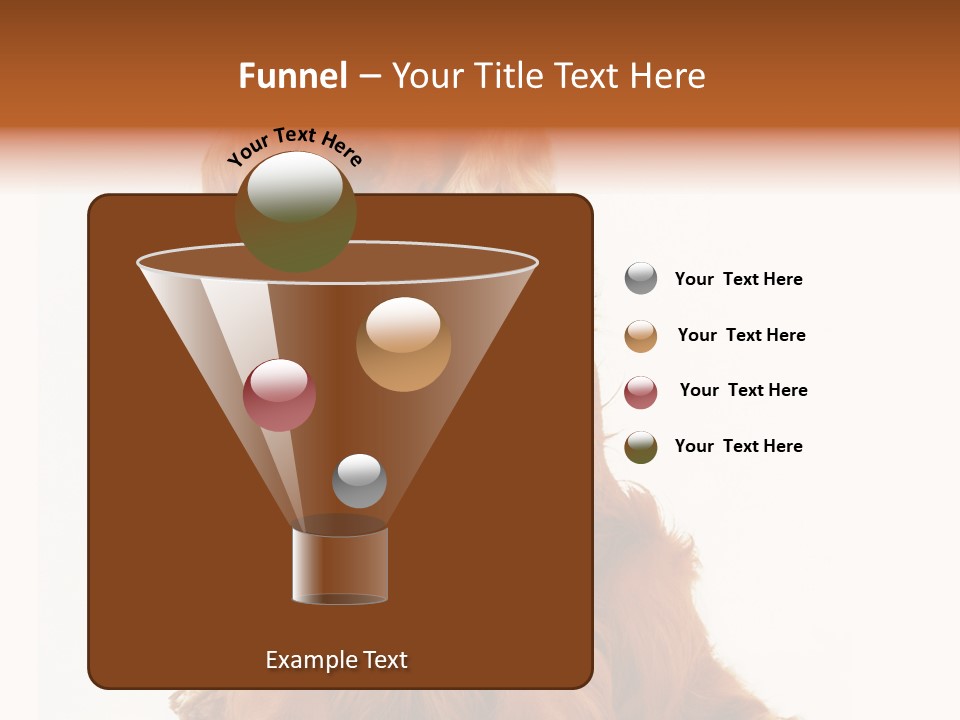 A Brown Dog Sitting On Top Of A White Floor PowerPoint Template