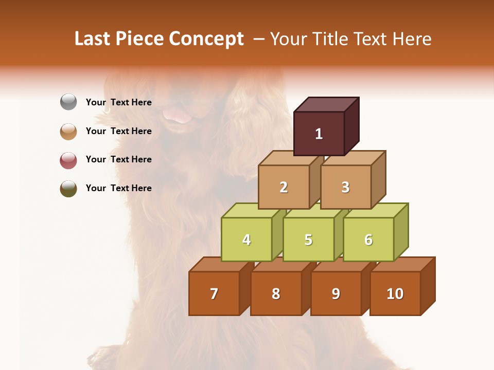 A Brown Dog Sitting On Top Of A White Floor PowerPoint Template
