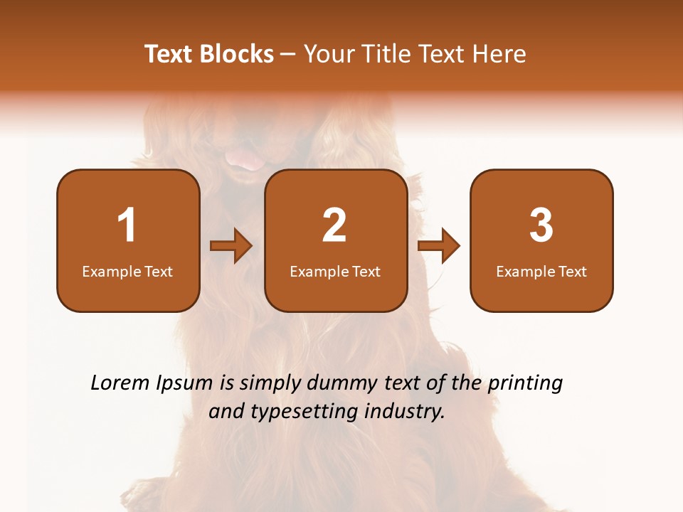 A Brown Dog Sitting On Top Of A White Floor PowerPoint Template