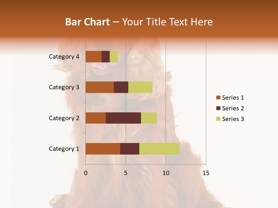 A Brown Dog Sitting On Top Of A White Floor PowerPoint Template