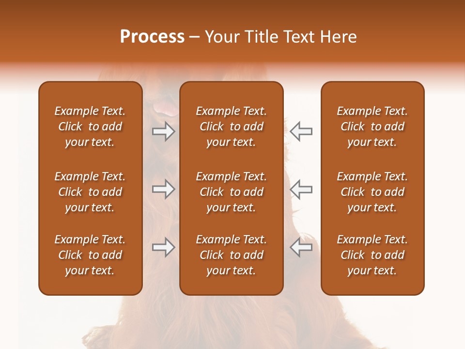 A Brown Dog Sitting On Top Of A White Floor PowerPoint Template