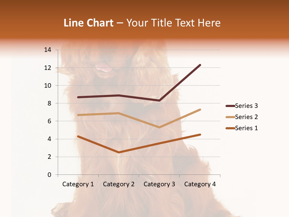 A Brown Dog Sitting On Top Of A White Floor PowerPoint Template