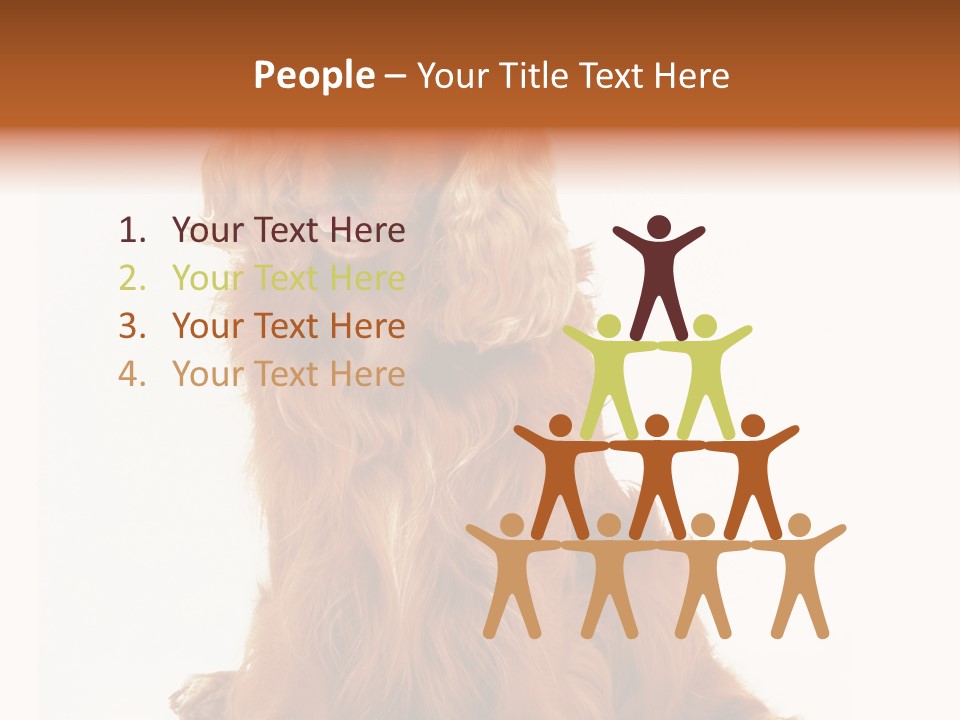 A Brown Dog Sitting On Top Of A White Floor PowerPoint Template