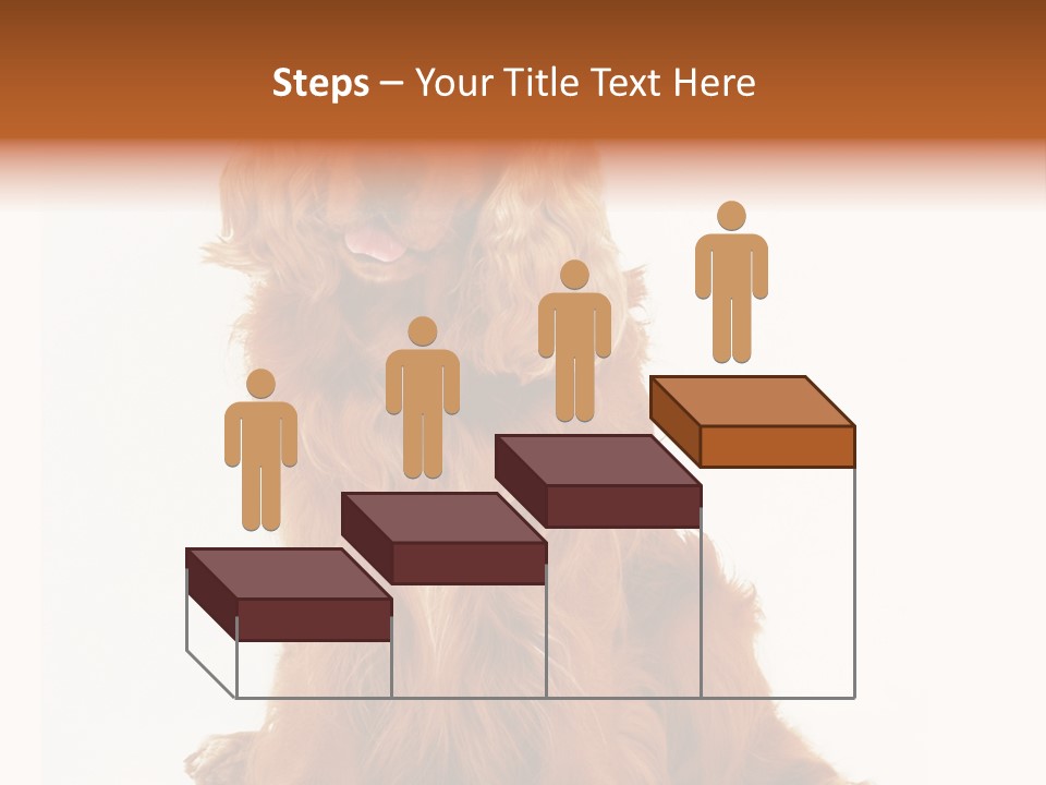 A Brown Dog Sitting On Top Of A White Floor PowerPoint Template