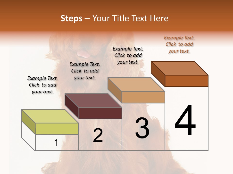 A Brown Dog Sitting On Top Of A White Floor PowerPoint Template