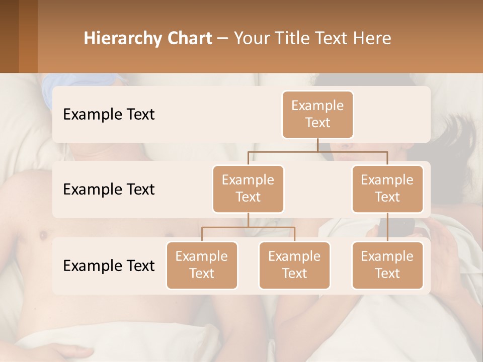 A Man And A Woman Laying In Bed With A Blindfold On Their Eyes PowerPoint Template