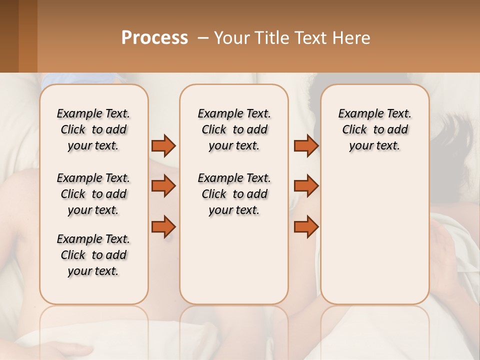 A Man And A Woman Laying In Bed With A Blindfold On Their Eyes PowerPoint Template