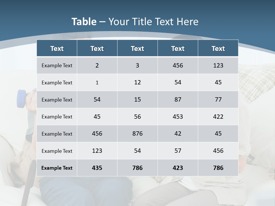 A Woman And A Man Sitting On A Couch With Dumbbells PowerPoint Template