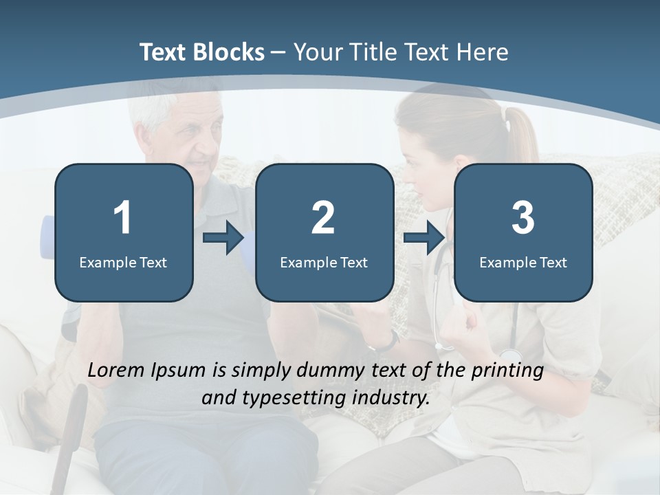 A Woman And A Man Sitting On A Couch With Dumbbells PowerPoint Template