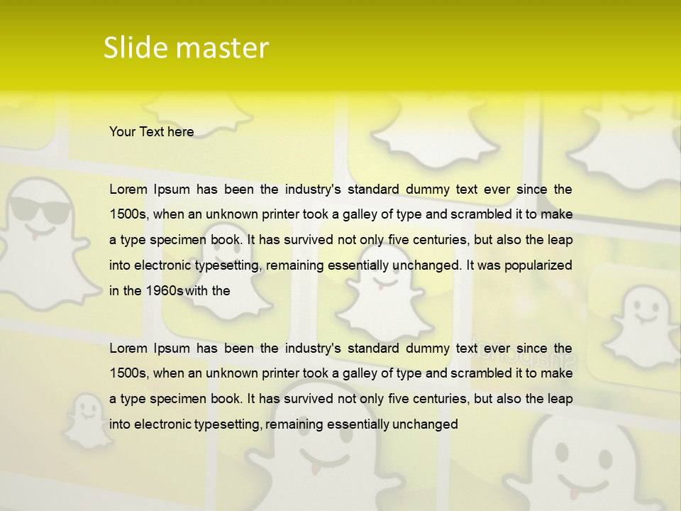 A Wall With A Bunch Of Stickers On It PowerPoint Template