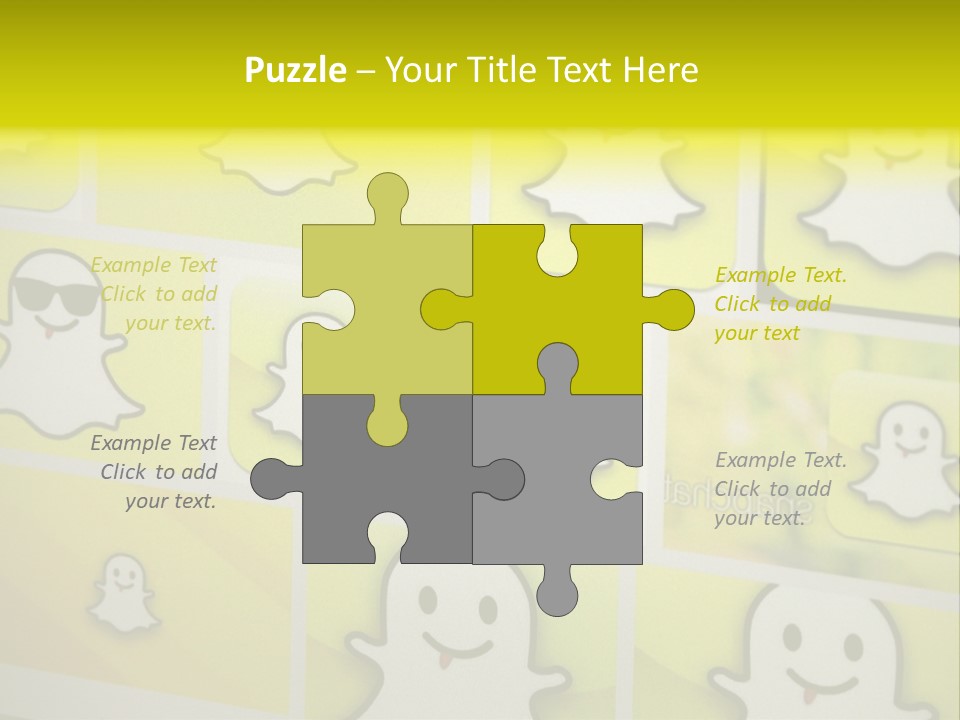 A Wall With A Bunch Of Stickers On It PowerPoint Template