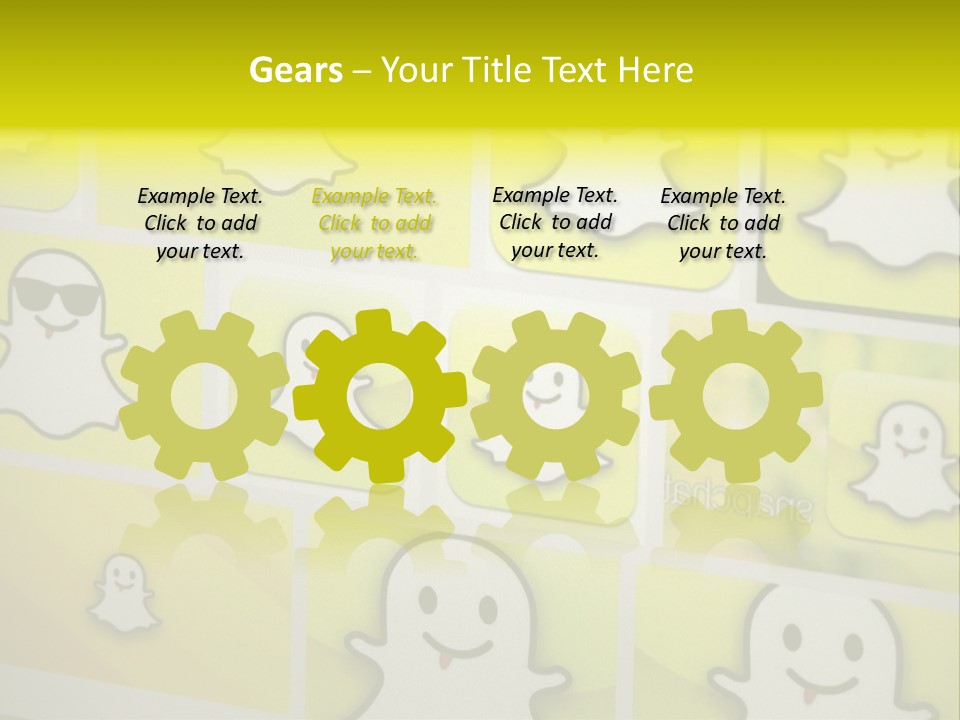 A Wall With A Bunch Of Stickers On It PowerPoint Template