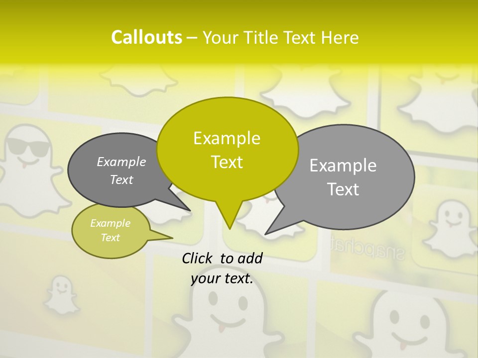 A Wall With A Bunch Of Stickers On It PowerPoint Template