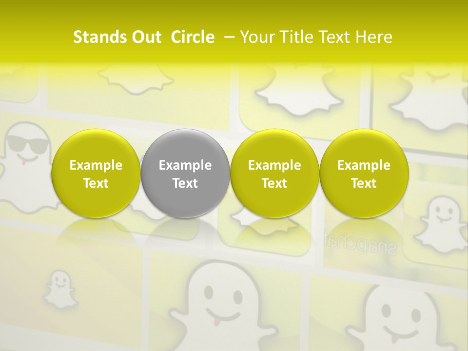 A Wall With A Bunch Of Stickers On It PowerPoint Template