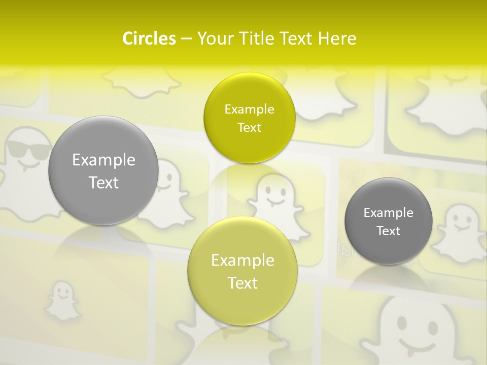 A Wall With A Bunch Of Stickers On It PowerPoint Template