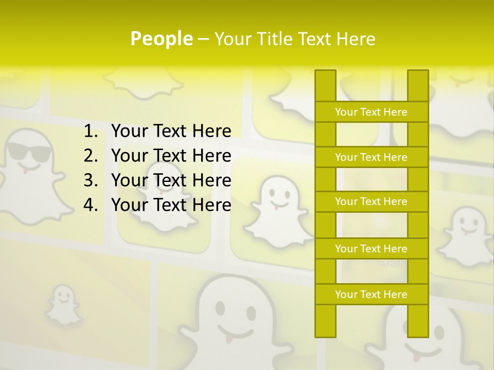 A Wall With A Bunch Of Stickers On It PowerPoint Template