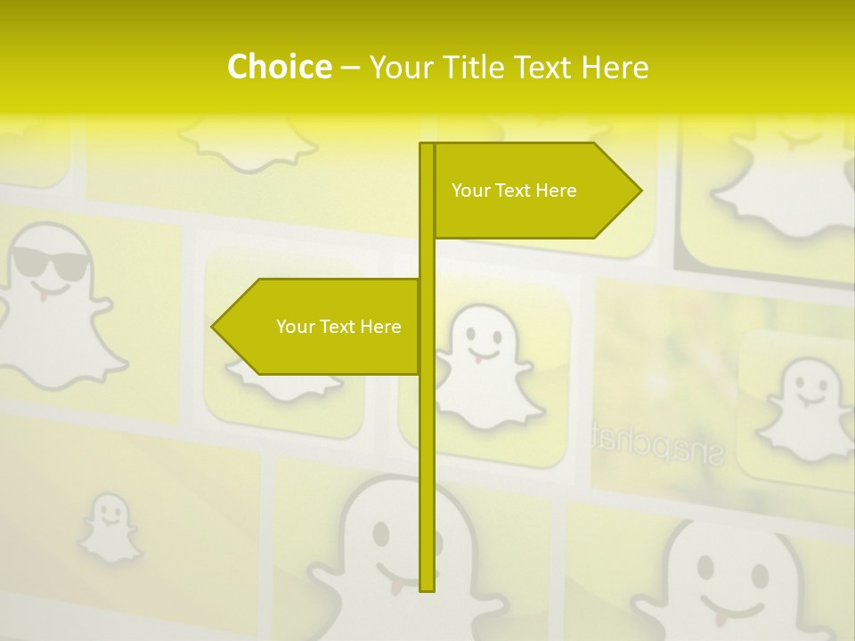 A Wall With A Bunch Of Stickers On It PowerPoint Template