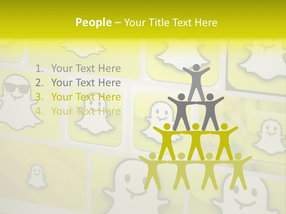 A Wall With A Bunch Of Stickers On It PowerPoint Template