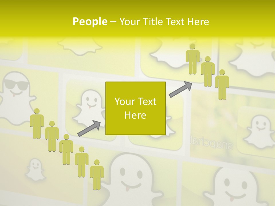 A Wall With A Bunch Of Stickers On It PowerPoint Template