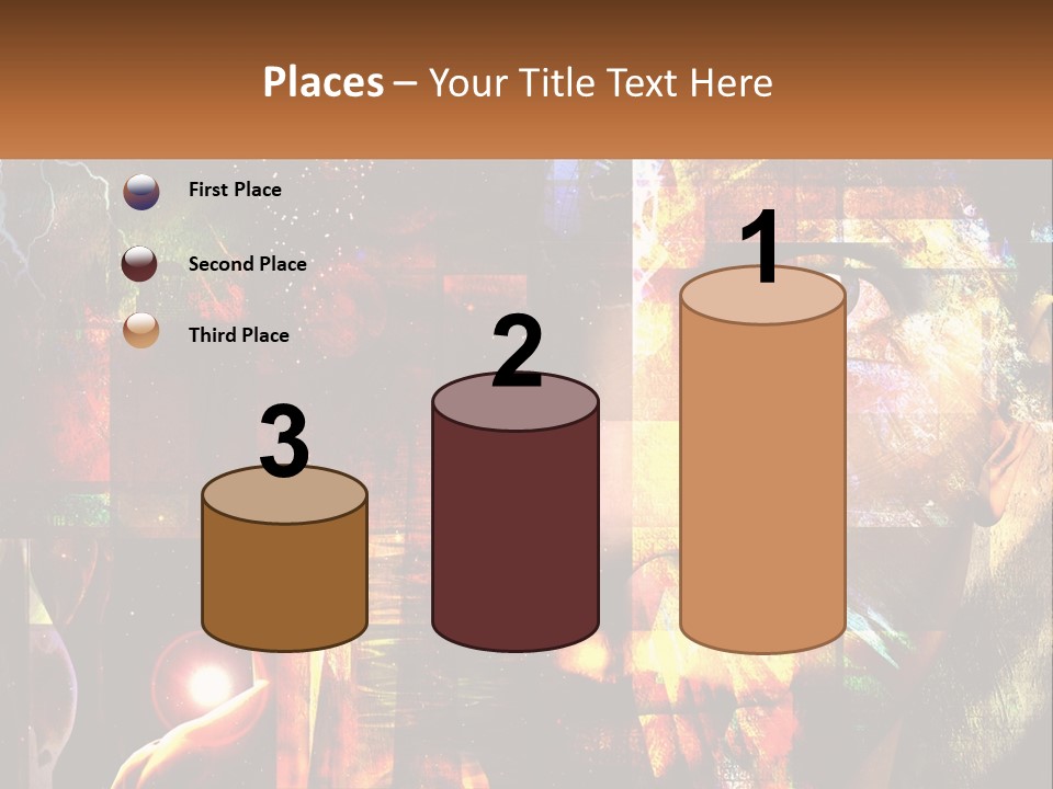 A Woman's Face Is Shown In A Collage Of Photos PowerPoint Template