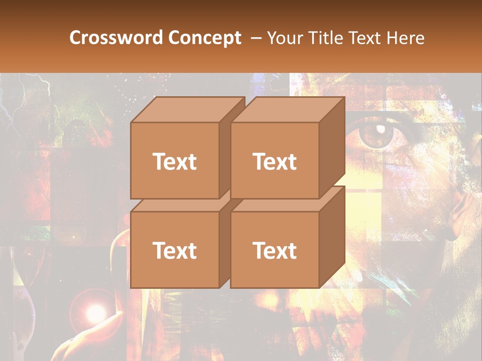 A Woman's Face Is Shown In A Collage Of Photos PowerPoint Template